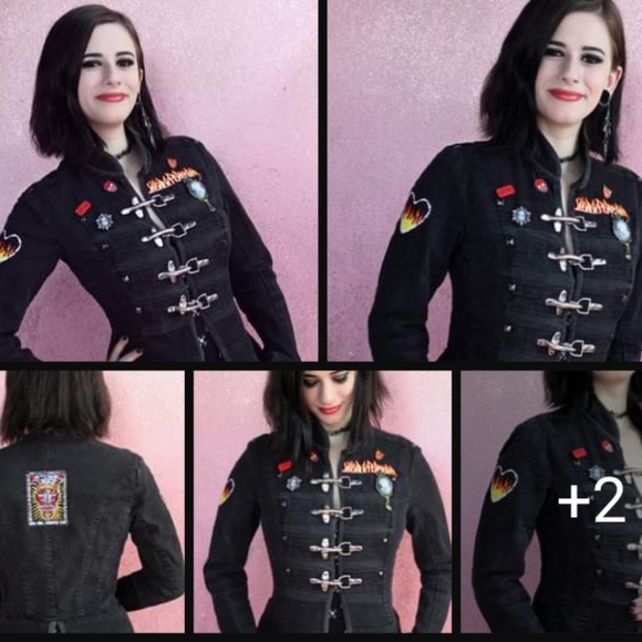 SOLD! ⭐️Vintage tripp nyc custom hellfire/stone temple pilots buckle jacket! - Picture 11 of 13